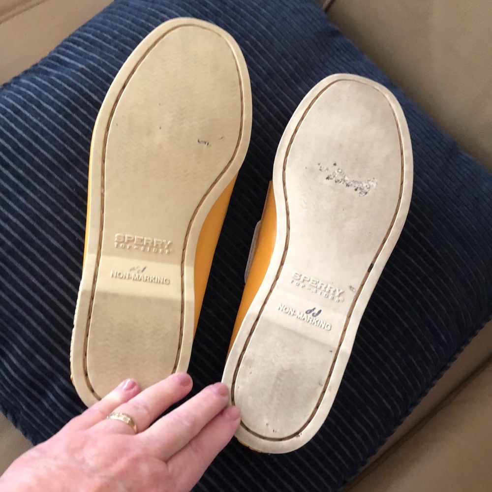 Sperry Golden Yellow Topsiders - Picture 5 of 7